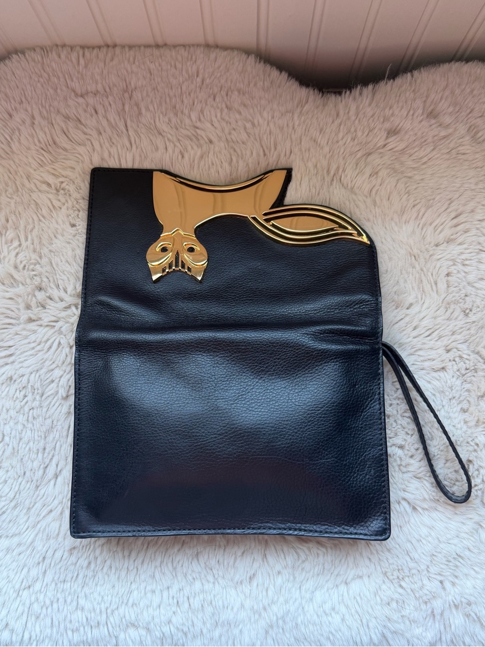 Jonathan Adler Fox Leather Clutch - Picture 6 of 10